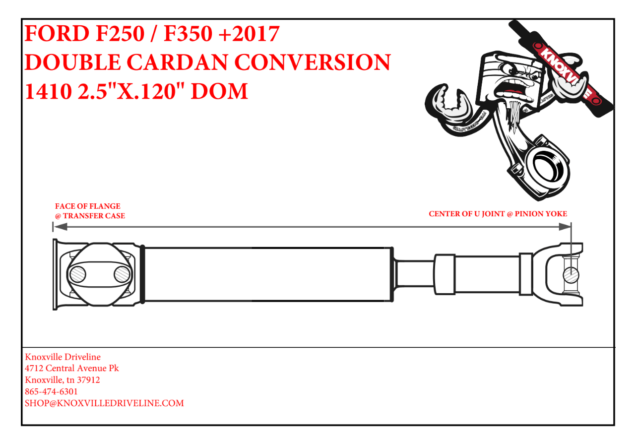 F250 F350 SUPER DUTY FRONT CONVERSION UPGRADE - KNOXVILLE DRIVELINE